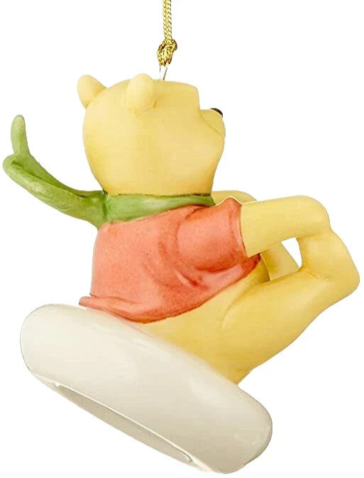 Lenox Disney Winnie The Pooh Ornament Tube Sledding Fun With Pooh 2016 Gift NEW13