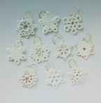 Lenox Snowflake Miniature Tree Ornaments Set Of 10 Winter Christmas New4