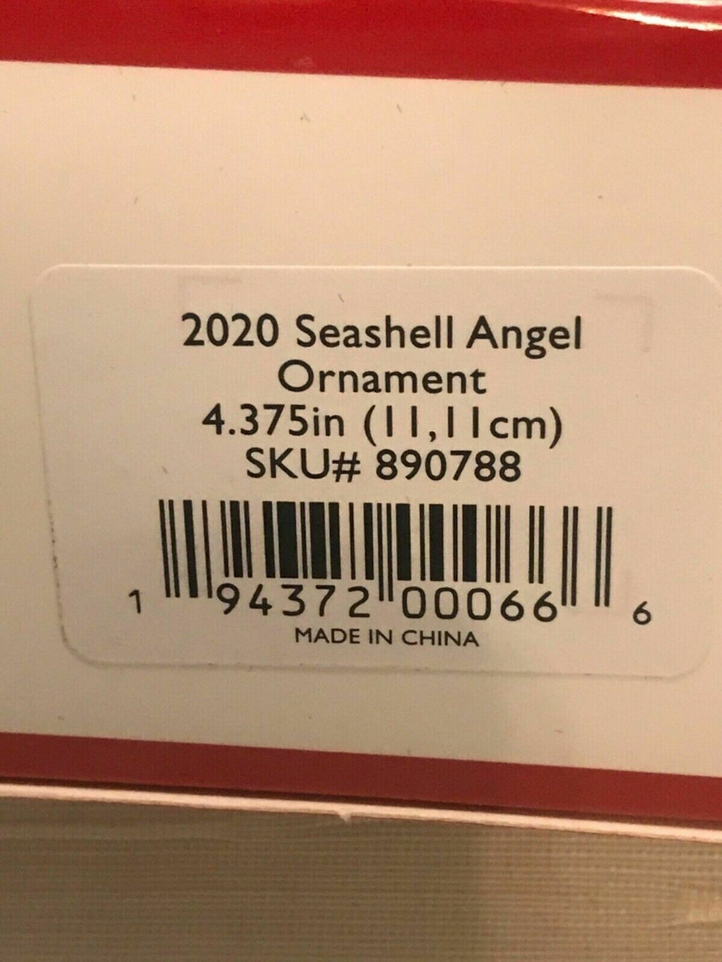 Lenox Angel of the Sea Seashell Figurine Ornament Ocean Heart 2020 Christmas NEW2