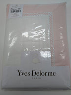 Yves Delorme Walton White  King Duvet Set 3PC  Blush Insert Egyptian Cotton NEW14