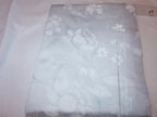 Sferra Lizana Blue Standard Shams Pair Floral Cotton Sateen Jacquard Italy NEW10