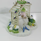 Lenox Snowman Winter White Wedding Figurine Bride Groom Birds Bywaters 7.5" NEW1