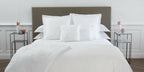 Yves Delorme Nymphe White Counterpane Reverses Feathery Embroidered Jacquard NEW0