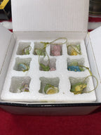 Lenox Celebrate Flowers Miniature Tree Ornaments Set 10 Tulip Lily Rose Iris NEW1