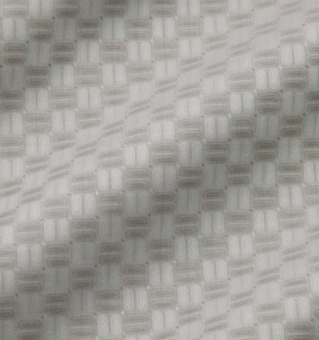 Sferra Macchia Grey Euro Shams Pair Lunar Basketweave Cotton Jacquard Italy NEW4