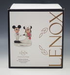Lenox Disney Mickey & Minnie Mouse Wedding Cake Topper Figurine Bride Groom NEW1
