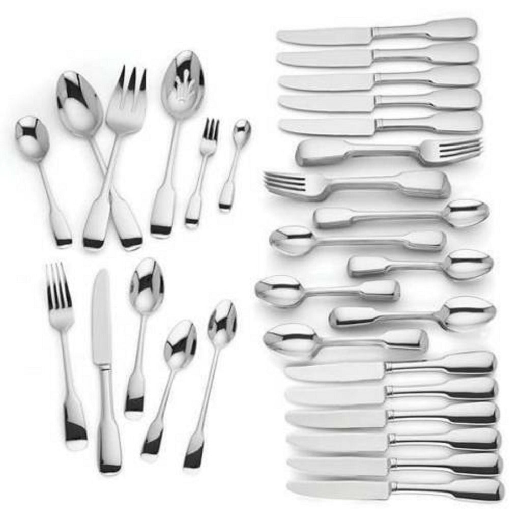 Lenox Lakedale 72 PC Flatware Set Service For 12 With 12PC Hostess Set 18/10 NEW0