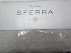 Sferra Veroli Ice Queen Coverlet Sham Set 4PC Textured Tile Cotton Italy NEW12