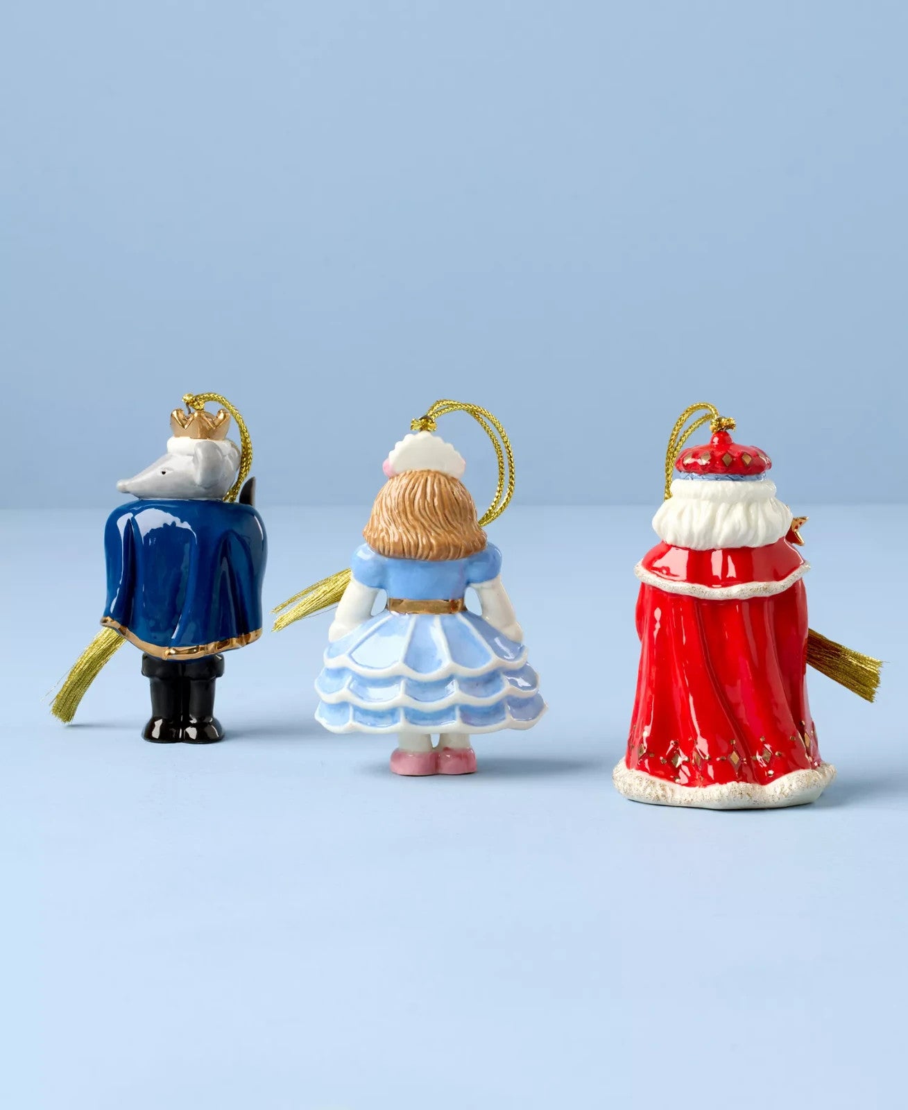 Lenox Nutcracker Ballet  Figurine Ornament Set 3 Clara Mouse King Christmas NEW4