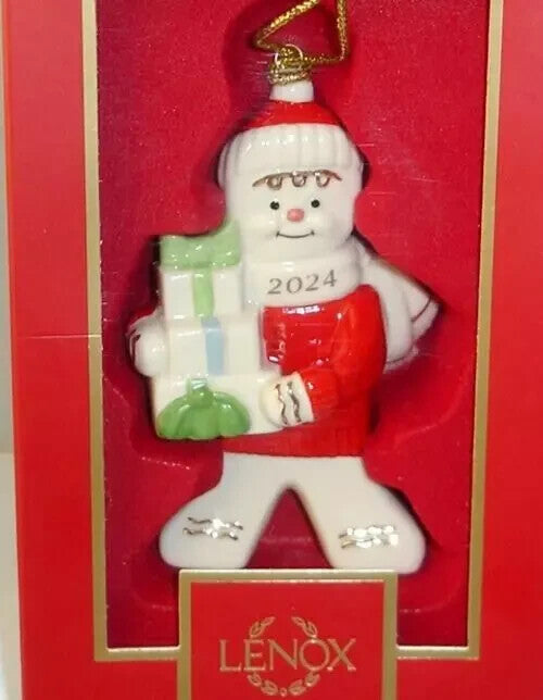 Lenox 2024 Gingerbread Man Figurine Ornament  Annual Gifts Christmas NEW IN BOX3