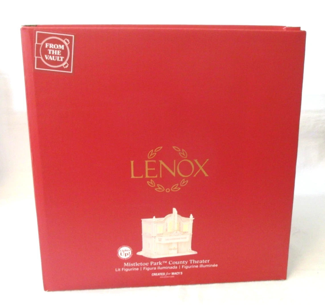 Lenox Mistletoe Park Lighted County Theater Figurine Treasures Christmas NEW11