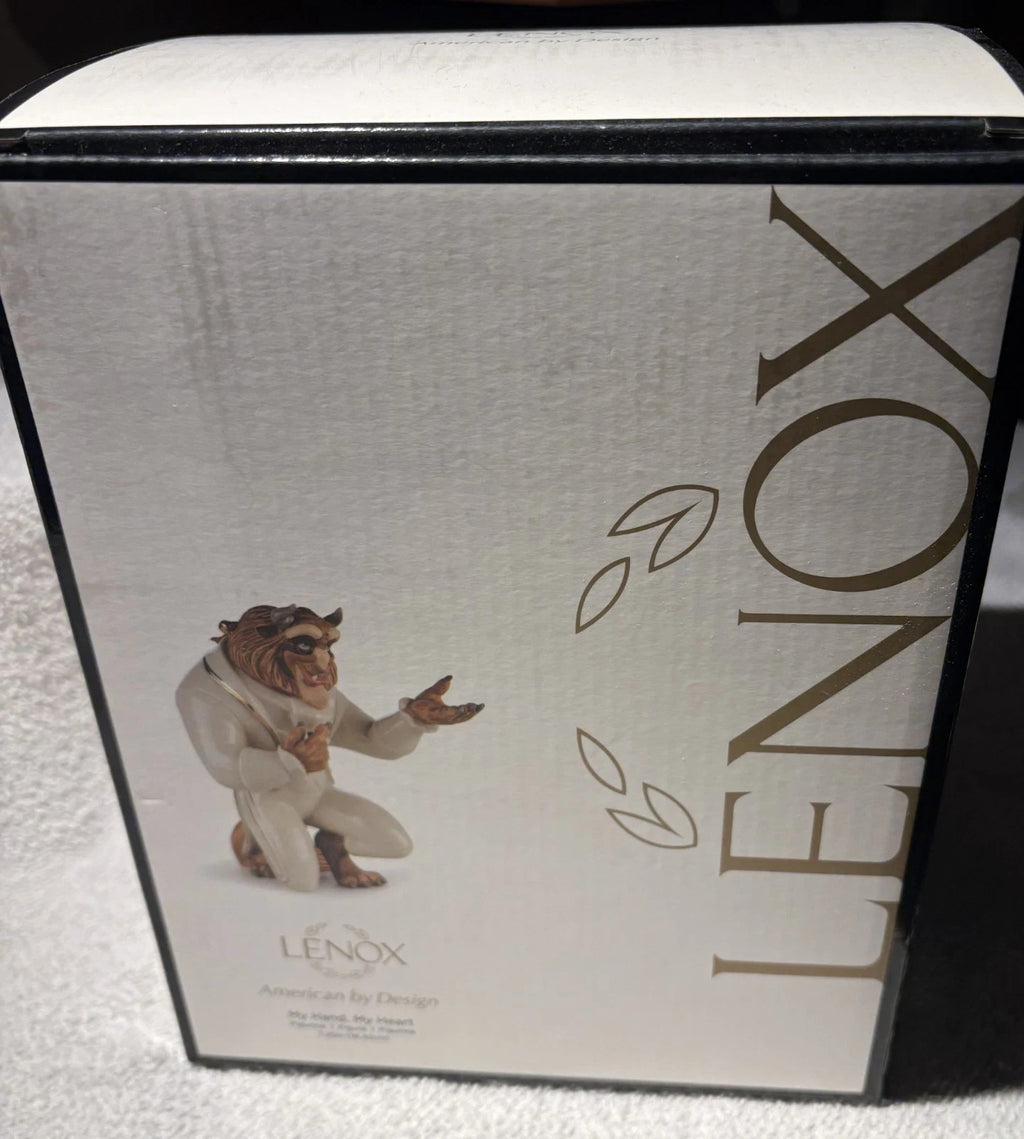 Lenox Disney Beauty and The Beast Figurines Set Belle My Hand Heart Is Yours NEW22