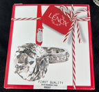 Lenox 2019 Engagement Ring Ornament Wedding Proposal Crystal Christmas Gift NEW4
