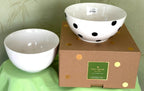 Kate Spade NY Large Mixing Bowl Set 2PC  All In Good Taste Deco Dot Lenox NEW9