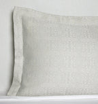 Sferra Veroli Ice Boudoir Sham Textured Tile Motif Cotton Matelassé Italy NEW2