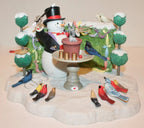 Lenox Bywaters Lighted Magician Snowman Figurine Rabbit Magic Hat Wand 6.5" NEW10
