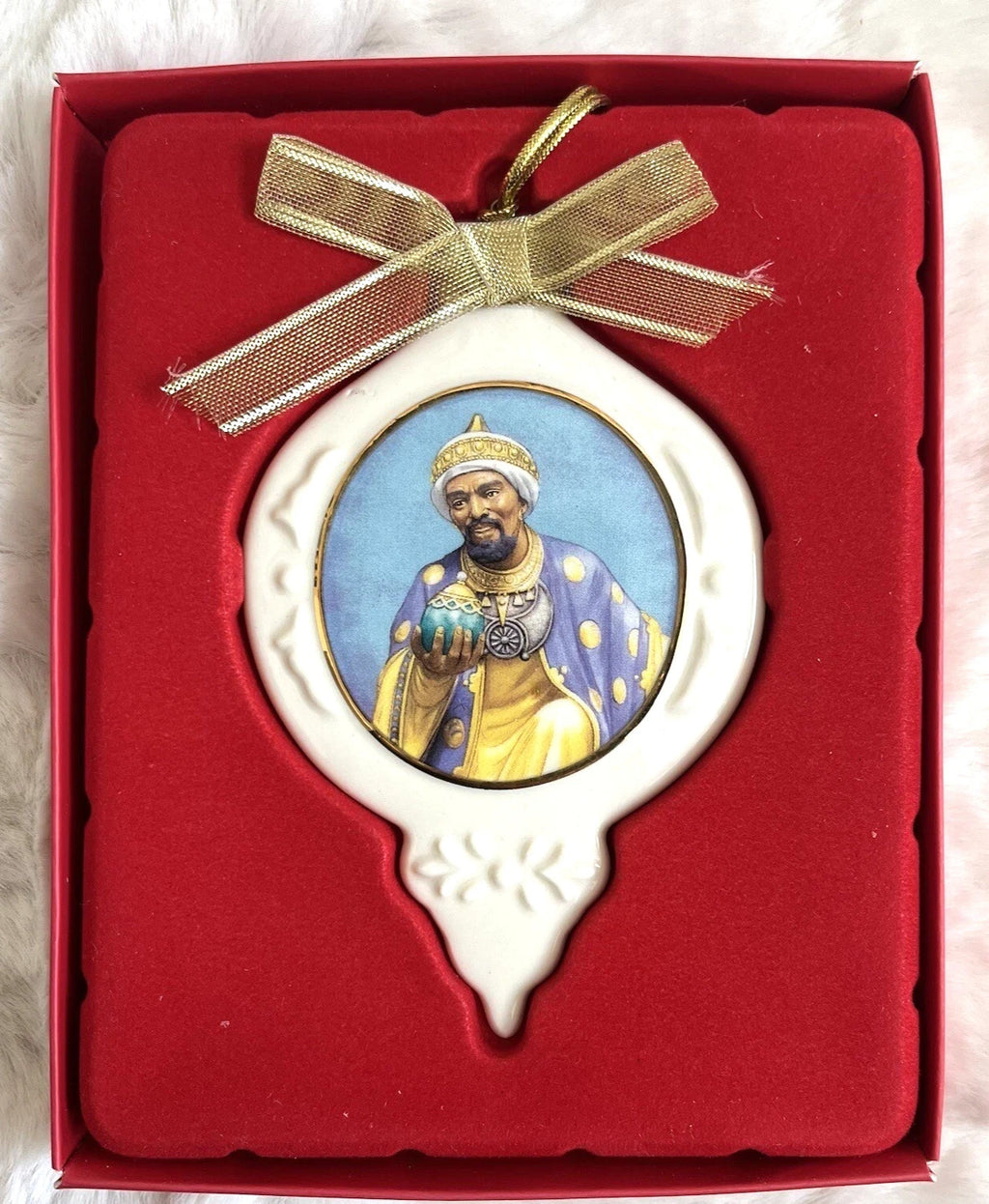 Blackshear King Gaspar Ornament Wiseman Frankincense Ebony Christmas Lenox NEW7