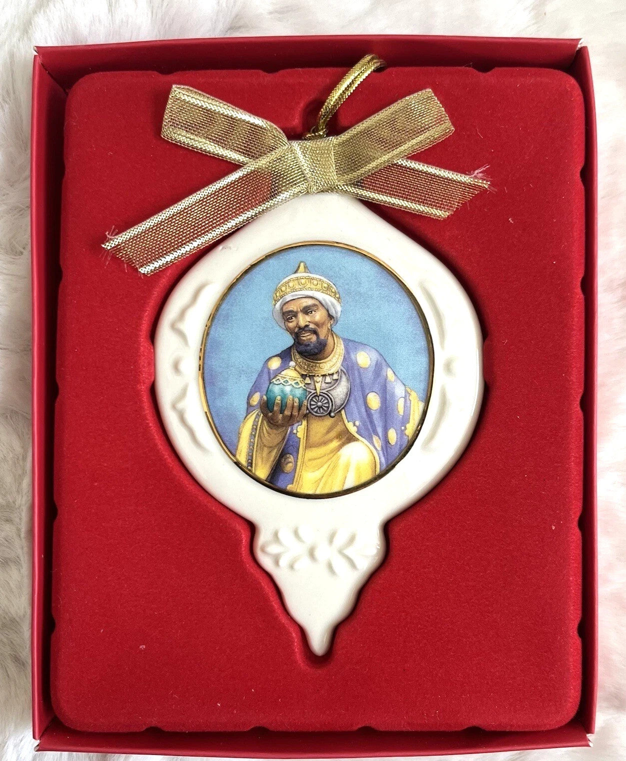 Blackshear King Gaspar Ornament Wiseman Frankincense Ebony Christmas Lenox NEW7