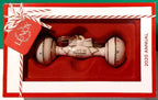 Lenox 2020 Baby's 1st Christmas Rattle Ornament First Ivory Gold Ribbon Gift NEW4