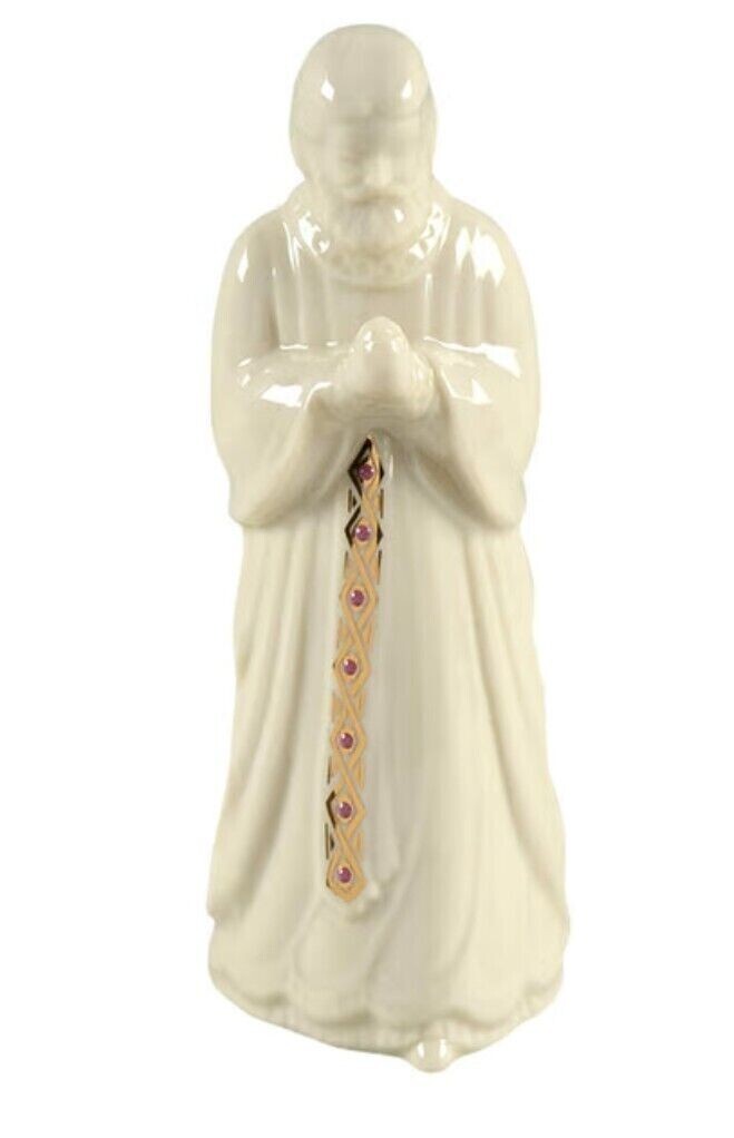 Lenox China Jewels Saint Joseph Figurine Nativity 1st Quality Enamel Dots NEW0
