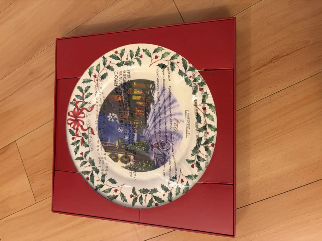 Lenox 2024 Holiday Collector Plate Winter Town Scene Christmas Village LE NEW7