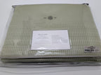 Sferra Dello Green Twin Coverlet Texture Diamond Motif Egyptian Cotton Italy NEW6