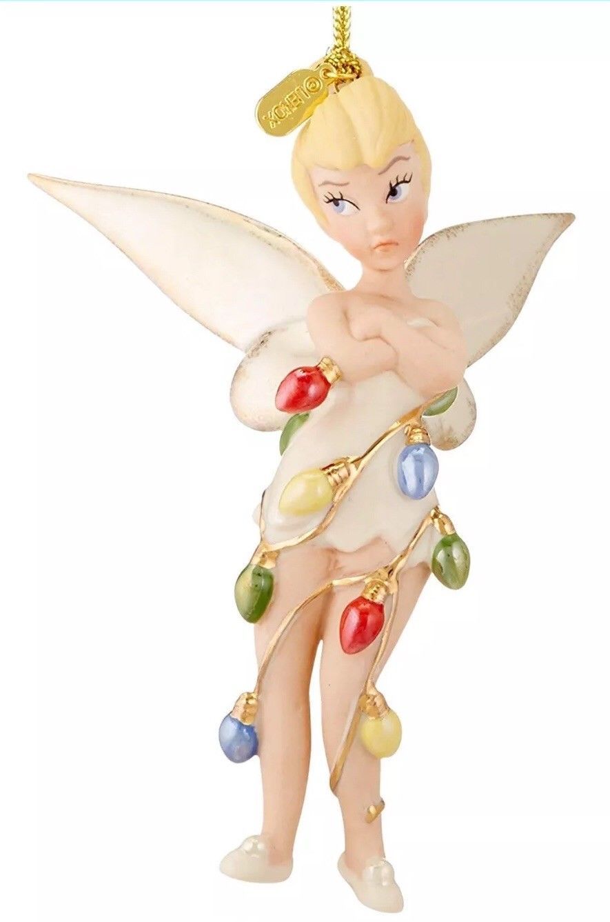 Lenox Disney 2016 Tinkerbell Ornament Figurine Annual All Wrapped Up Fairy NEW0