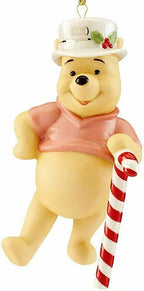 Lenox Disney 2020 Winnie The Pooh Figurine Ornament Christmas Cheer Cane NEW0