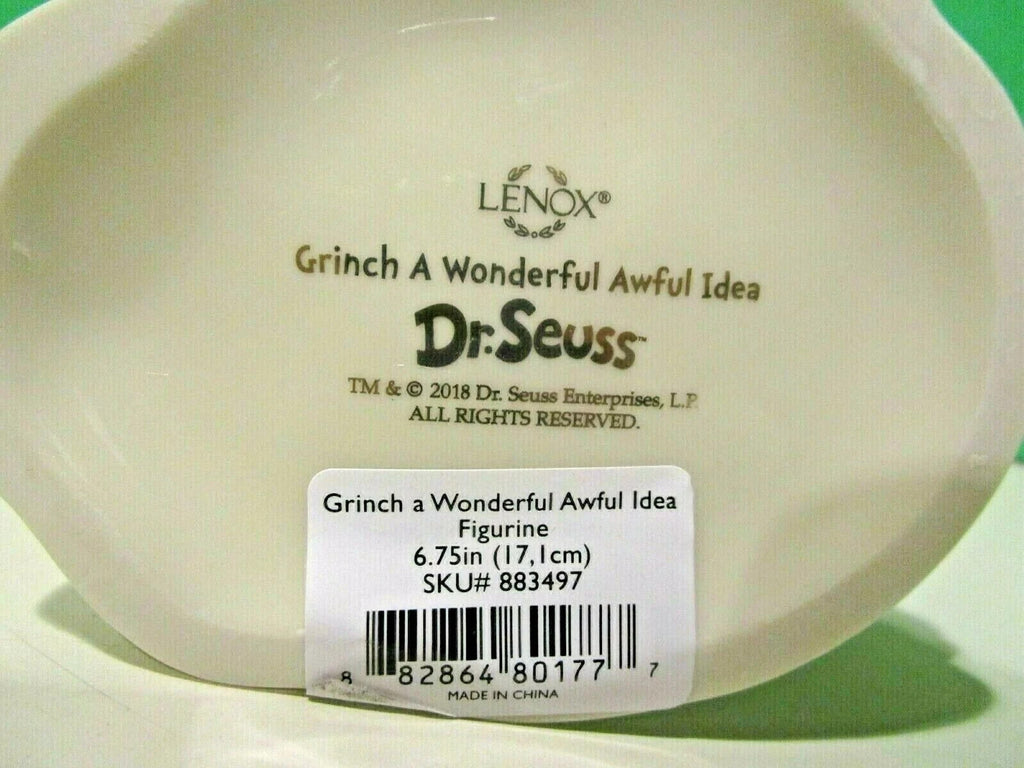Lenox Grinch Figurine Dr. Seuss A Wonderful Awful Idea Max Dog Christmas Who NEW6