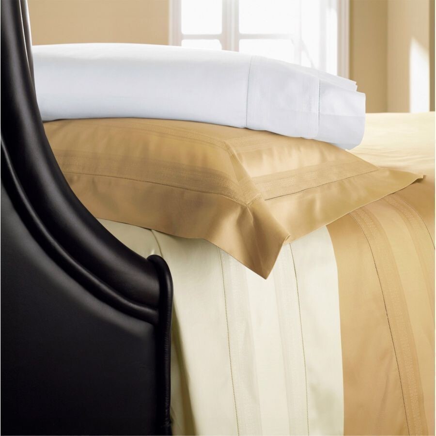 Sferra Capri Honey Queen Flat Sheet Egyptian Cotton Sateen Jacquard 1020TC NEW3