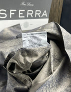 Sferra Belardo Indigo King Duvet Sham Set 3PC Cotton Sateen Jacquard Italy NEW8