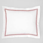 Sferra Grande Hotel King Duvet Set 4PC  Berry Egyptian Cotton Percale Italy NEW6