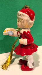 Lenox Edwina The Elf Figurine Ornament Annual Toy Airplane 2015 Christmas NEW8