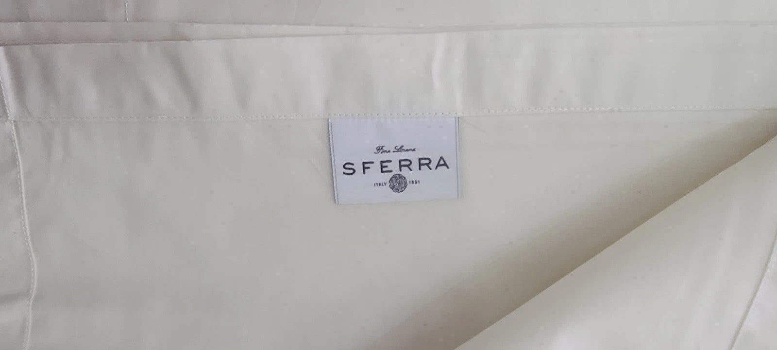 Sferra Celeste Ivory King Sheet Set 4PC 100% Cotton Percale 406TC Soft Italy NEW10