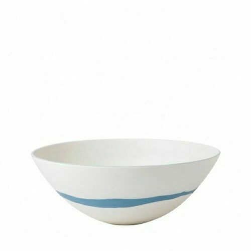 Wedgwood Blue and White Pebble Bowl Jasperware 9.6"  Hand Made England New Boxed0