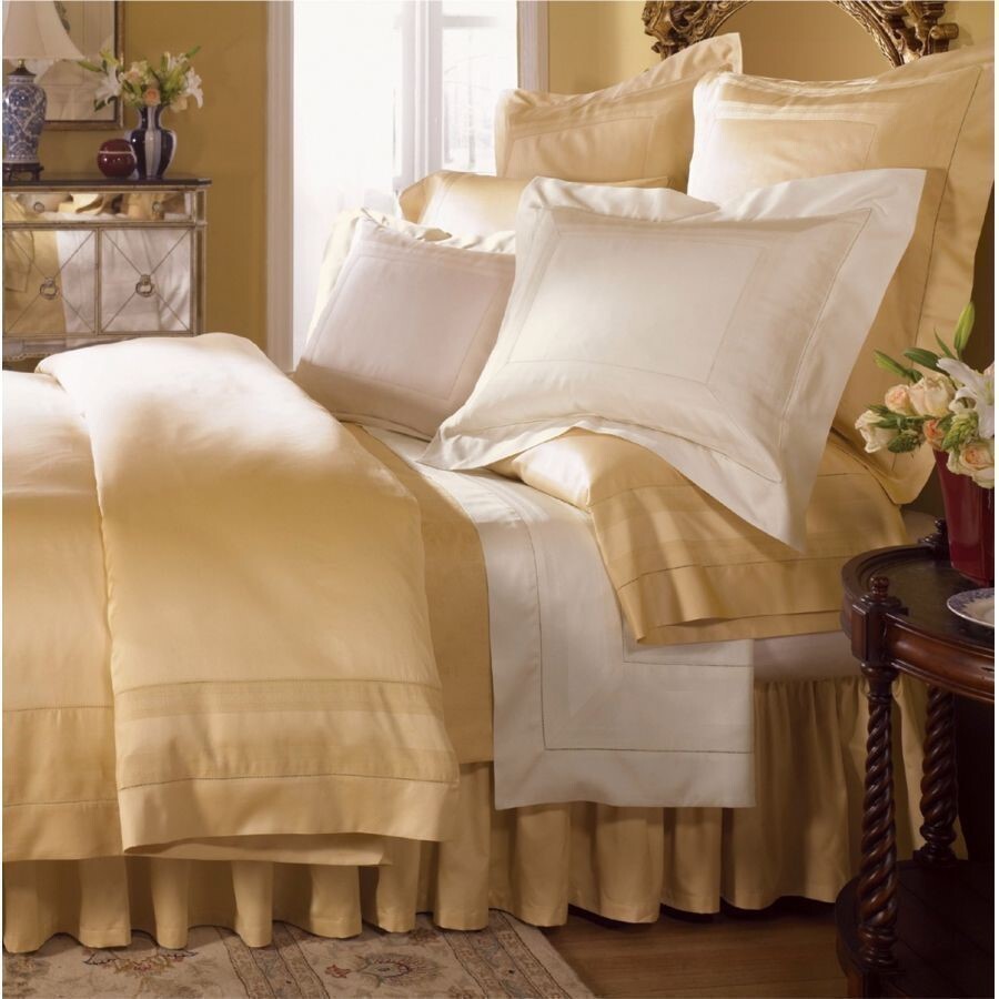 Sferra Capri Honey Queen Flat Sheet Egyptian Cotton Sateen Jacquard 1020TC NEW1
