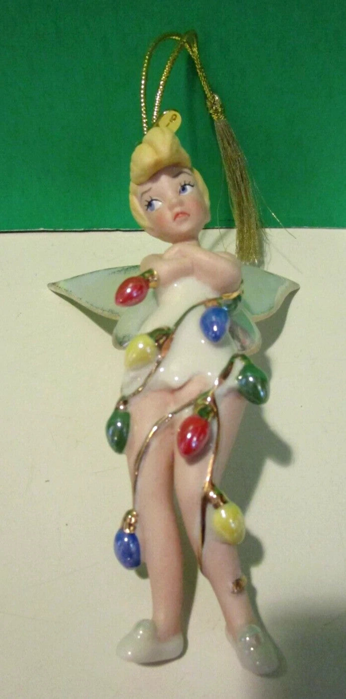 Lenox Disney 2016 Tinkerbell Ornament Figurine Annual All Wrapped Up Fairy NEW9