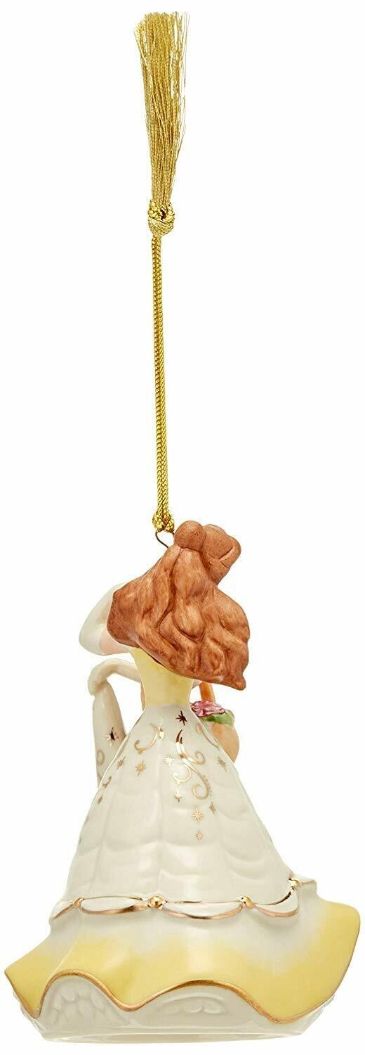 Lenox Disney Belle Figurine Ornament Red Gem Basket Beauty & Beast Christmas NEW4