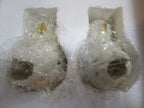 Lenox Pierced Pumpkin Candlestick Holders Pair Fall Halloween Thanksgiving NEW14