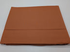 Sferra Celeste Paprika Twin Flat Sheet Orange Egyptian Cotton Percale Italy NEW5