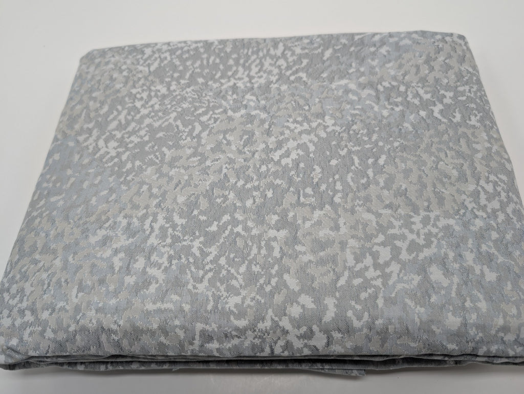 Sferra Bione Grey Queen Duvet Textured Pattern Cotton Sateen Jacquard Italy NEW12