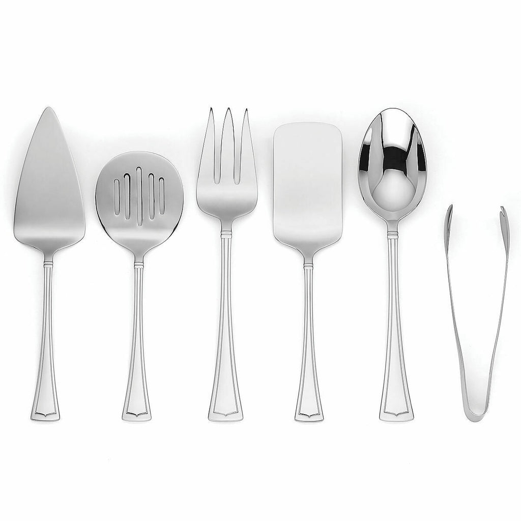 Lenox Fonthill Serving Utensil Set 6 PC Hostess Flatware 18/10 Stainless NEW5
