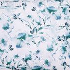 Sferra Duchesse Cadet Euro Sham Blue Floral Print Reversible Sateen Italy NEW7