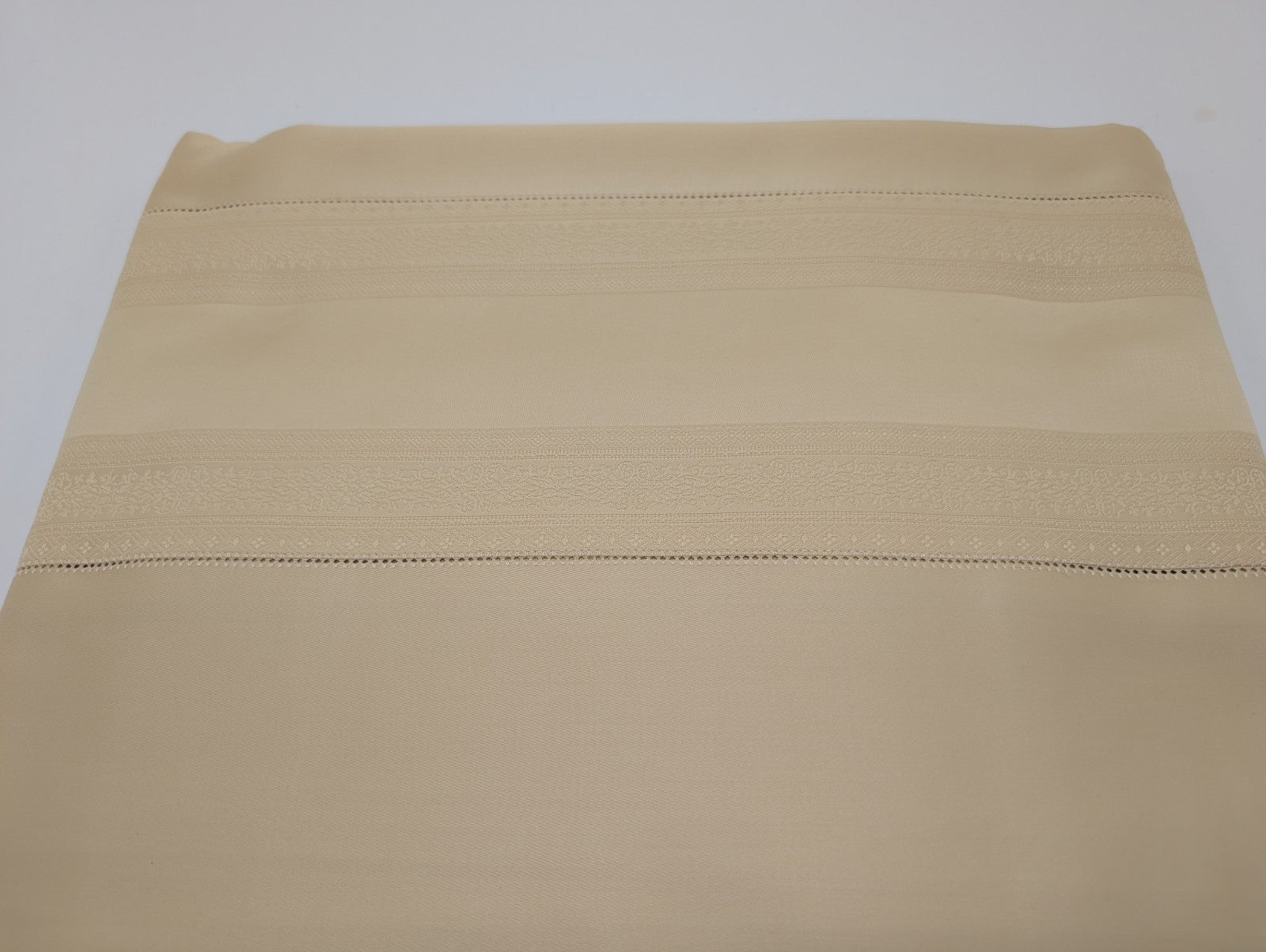 Sferra Capri Honey Queen Flat Sheet Egyptian Cotton Sateen Jacquard 1020TC NEW6