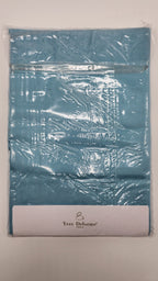 Yves Delorme Triomphe Aqua Queen Duvet Set 3PC Egyptian Cotton Sateen Lagon NEW9