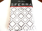 Sferra Deagan Euro Sham White/Aubergine Purple Egyptian Cotton Percale Italy New7
