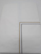 Sferra Squillo White Twin Duvet Platinum Satin Stitch Embroidery Youth Italy NEW8