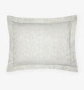 Sferra Terracina Slate Standard Sham Floral Cotton Sateen Jacquard Italy NEW0