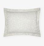 Sferra Terracina Slate Standard Sham Floral Cotton Sateen Jacquard Italy NEW0