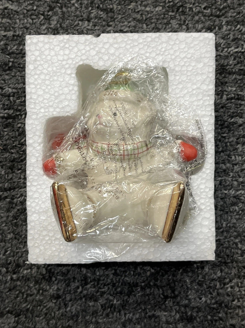 Lenox 2016 Teddy Bear Ornament Slip N Slide Ice Skating Christmas Annual NEW6